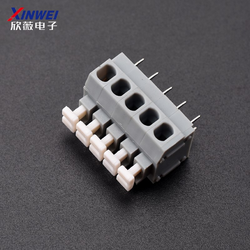弹簧式PCB接线端子KF235-3.81MM/KF235-5.0MM铜环保免螺丝按压式 - 图1