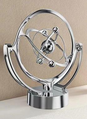 新款地球永动仪 桌面模型旋转磁性摇摆器天体仪轨道摆件