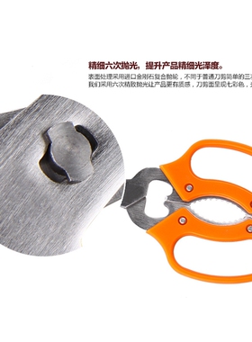 不锈钢家用强力鸡骨剪刀厨房多用剪刀菜肉剪杀鱼可拆分食品剪食物