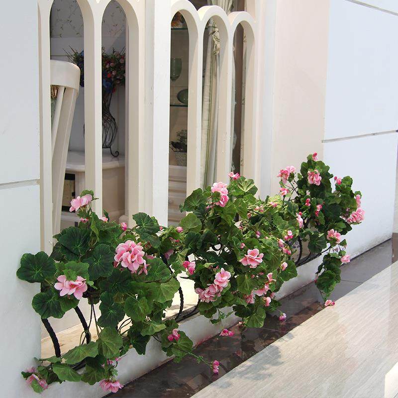 仿YQK真挂花藤藤绿植仿真花壁挂海藤棠花蔓条花藤壁安徽 - 图0