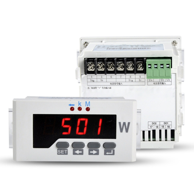 伊莱科ELE-3P51三相有功功率表3P31智能数显功率表AC5A多功能450V - 图2