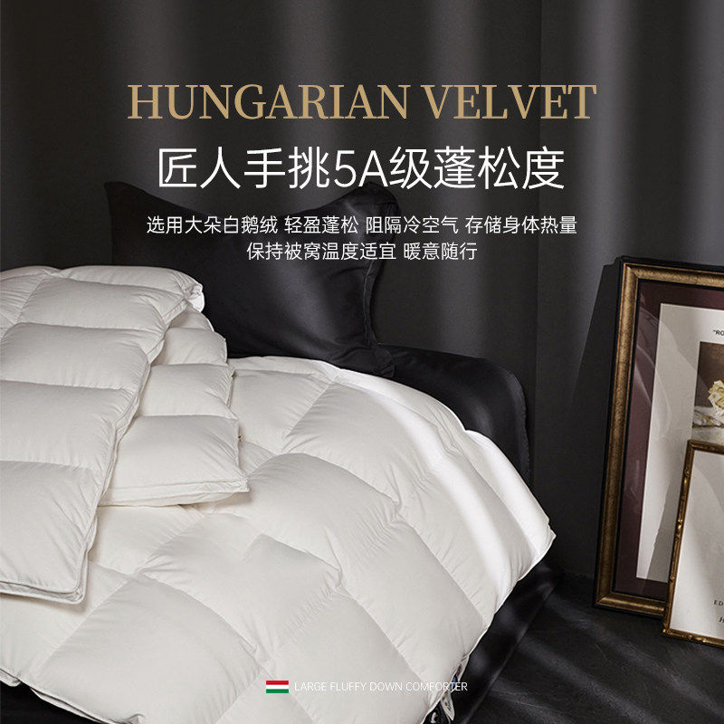 Countlre官方旗舰店 正品95白鹅绒羽绒被冬加厚春秋保暖结婚被芯,淘宝优惠券,粉丝福利购,淘宝优惠卷