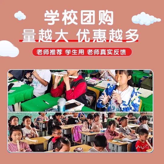 奇美竖笛德式高音6孔8孔小学生专用儿童成人初学六孔八孔笛子乐器