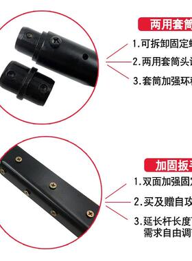 螺丝神器螺母桥架吊筋安装膨胀套筒空心龙骨轻钢扳手丝杆套筒