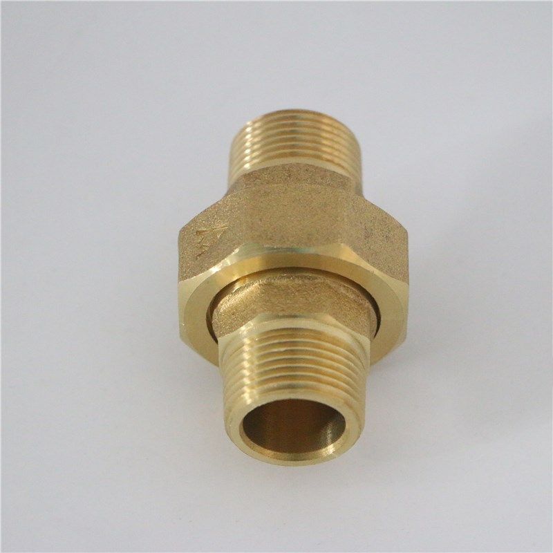 正品埃美柯661黄铜加厚双外丝丝口活接头DN15(4分)1/2专卖店 - 图0