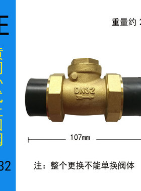 PE202532405063卧式止回阀单向阀防倒流阀逆止阀黑色立式止回阀