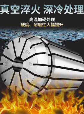 高精度ER32夹头ER25筒夹弹簧雕刻机弹性筒夹ER11 16 20 40 8夹头