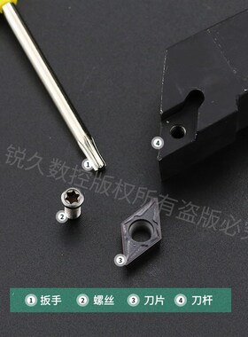 数控刀杆 正/反刀螺钉式 SDJCR/L1010-4040 外圆刀主偏角93包邮