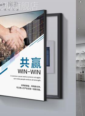 网红网红公办公室开门消栓电司表火箱装I饰画配电箱遮挡箱侧补洞