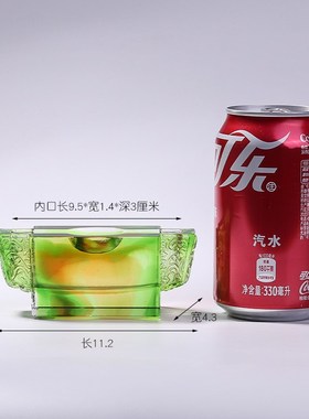 琉璃纵横天下名片夹办公桌w名片座摆件商务馈赠礼品工艺品可刻字