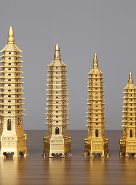 铜文昌塔13层纯铜文昌塔摆件九层十X三层塔房客厅
