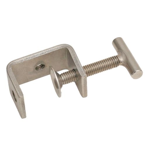 304不锈钢手拧老虎夹卡夹钢梁夹子钢管方形夹C型夹U形夹子 - 图1