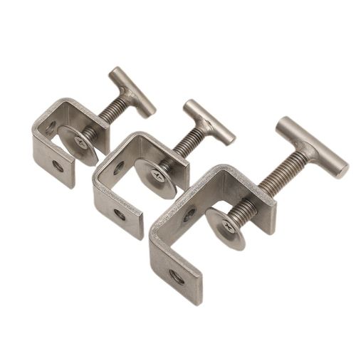 304不锈钢手拧老虎夹卡夹钢梁夹子钢管方形夹C型夹U形夹子 - 图3