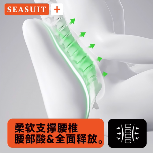 汽车腰靠头枕套装开车护腰久坐神器车载座椅支撑靠垫四季通用腰枕 - 图2