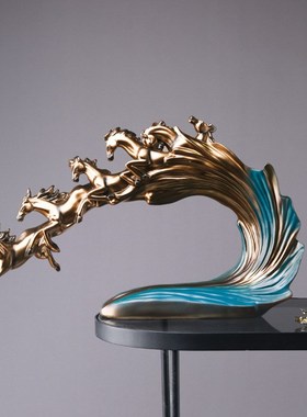 马摆件招财马到成l功工艺品办公室家居饰品客厅酒柜装饰品商务礼