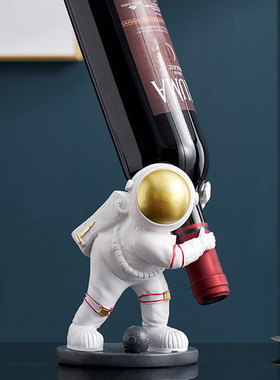 客厅电视酒柜装饰品摆件家居饰品简约办公室宇航X员红酒架创意