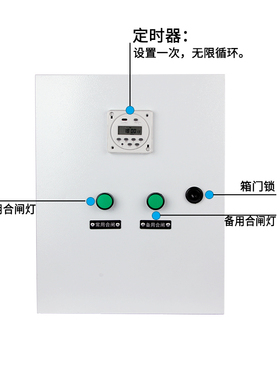 双电源自动转换开关低压配电箱家用市电定时切换控制器成套柜220v