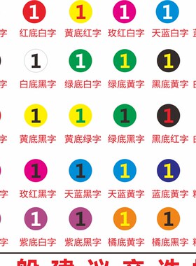 40厘米超大号PVC防水数字号码贴楼层仓J库台号编号厂房车间通道号