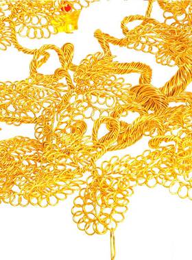 （精CFI5款6厘米发财）金属丝手工编织小饰致品树摆件开业典礼送