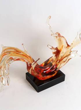 现代创意水花透店居明树脂摆件酒大厅MC-TY-62商场迎宾雕客塑家厅