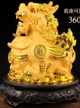 绒沙金貔貅摆件工艺品客厅酒柜办公室桌面开 业礼品酒店收银柜台