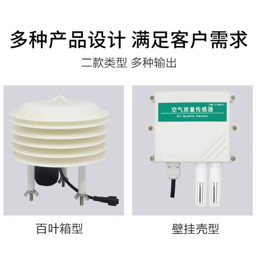 空气质量传感器PM2.5PM10检测仪高精度工业级空气污染监测变送器 - 图0