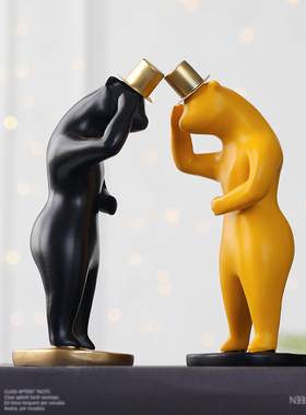 简约摆件创意装饰品卧室桌面摆设儿童房间个性工W艺品礼物 清