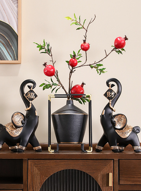 创意新中式摆件客厅玄关家居A软装饰品禅意乔迁新居礼品礼物