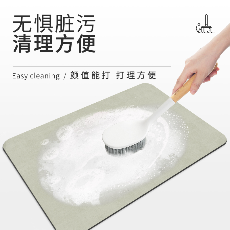 厨房沥水垫台面硅藻泥吸水防烫锅垫隔热垫K吧台杯垫碗盘干燥速干 - 图3