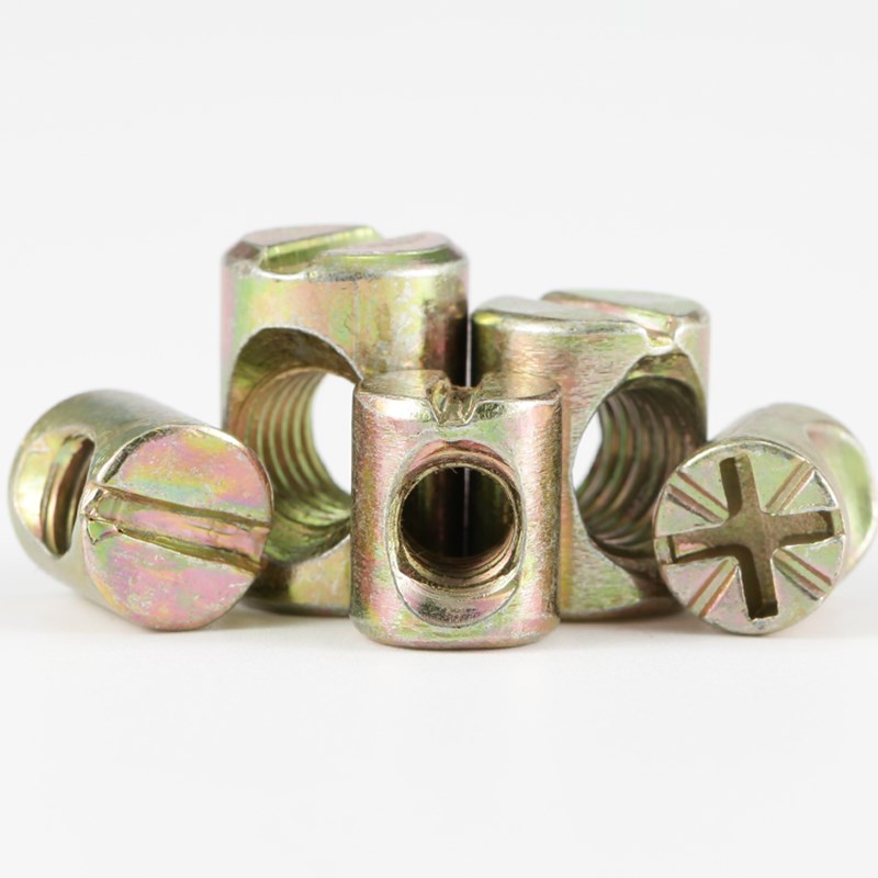 锤子螺母螺帽锤头家具螺丝连接件配件一字十字M6M8*11x12x15x17mm - 图1