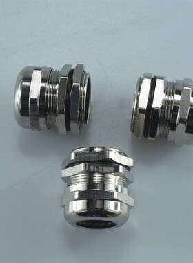 304不锈钢防爆电缆接头金属铜镀镍防水格兰头M20*1.5PG9密封葛兰