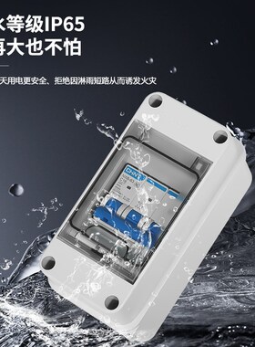 塑料防雨控制防水室内外明装配电箱家用户外强电源空气开关回路箱