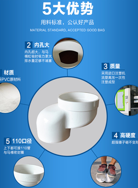 马桶移位器接头免不挖地防堵座便器下水管道坑距偏心位移平移神器