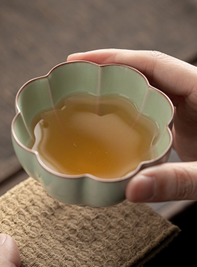 高档汝窑功夫茶具套装陶瓷整套可开片泡茶壶盖碗茶杯家用办公送礼