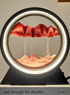 轻奢创意流沙画沙漏摆件带灯电视柜酒柜装饰O客厅办公室桌面装饰