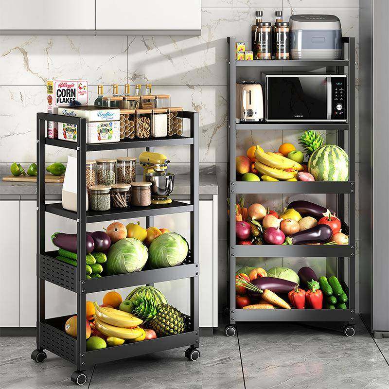 厨功房蔬菜置物架收筐落地多层水503果纳波炉烤微箱收纳家用移动,淘宝优惠券,粉丝福利购,淘宝优惠卷