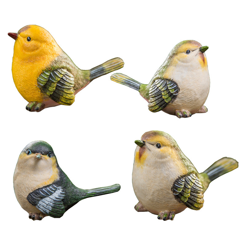 花园庭院阳台仿真小鸟摆设创意礼物美式家居装饰树脂工艺品摆件,淘宝优惠券,粉丝福利购,淘宝优惠卷