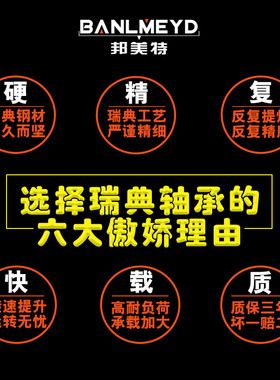 瑞典BMD进口轴承法兰轴承F6000 6001 6002 6003 6004 6005-2Z/P5