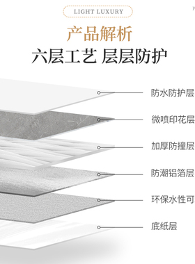 公司前台背景墙壁纸防水防潮自A粘铝塑板墙贴墙面装饰仿大理石贴