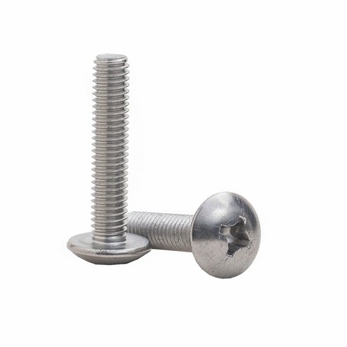 304不锈钢十字大扁头螺丝 蘑菇头十字螺丝 大扁头螺钉M3M4M5M6 - 图2