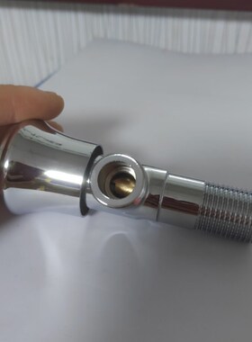 加长款黄铜电镀丝牙杆38mm加厚三角阀4分圆手柄延长铜芯水开关阀