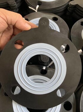 F4衬三元乙丙 法兰垫片PTFE EPDM耐酸碱耐腐蚀 四氟复合橡胶化工