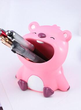 新款创意小海狸可爱萌宠loopy笔筒收纳公桌面装饰摆件一件