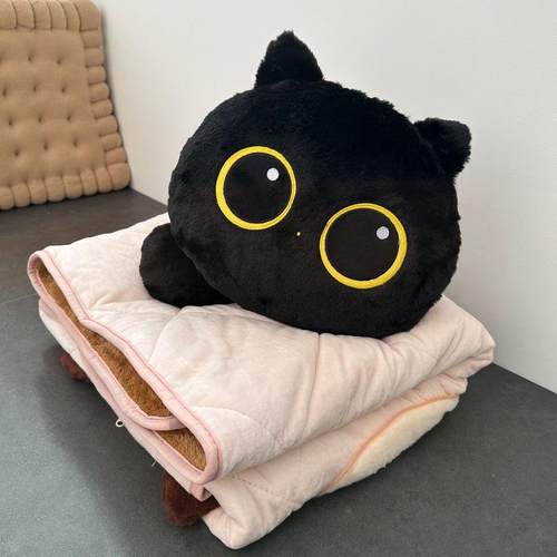 优趣优品pxx10054抱枕被子睡两加用冬季厚午枕头被汽车载靠内枕办 - 图0