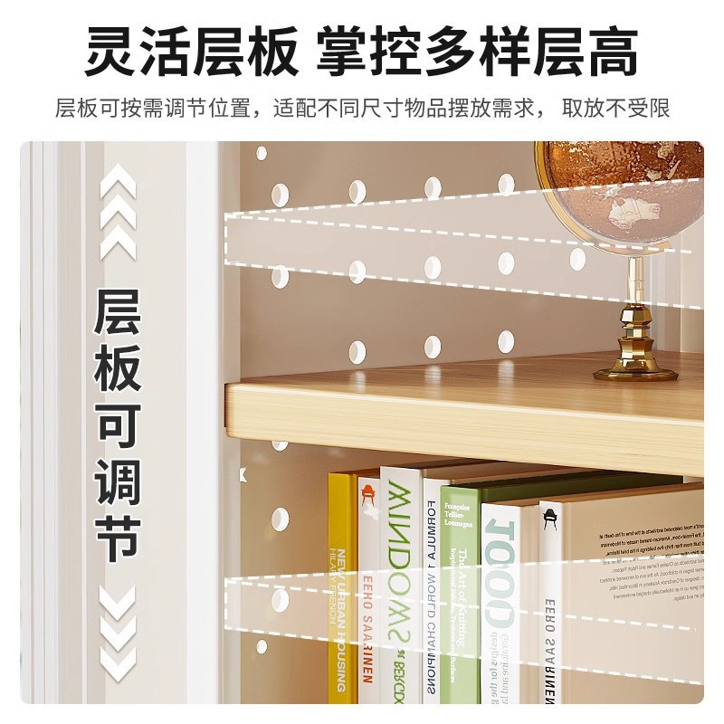 Desktop shelf desk bookshelves hole board home study desk multi-layer office station storage display rack