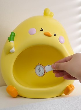 创意可爱葱鸭摆件入户玄关钥匙y收纳客厅家居电视柜酒柜装饰品礼