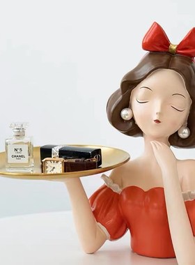 在逃公主进门入户玄关客厅钥匙装饰托盘收纳乔迁X新婚装饰礼物