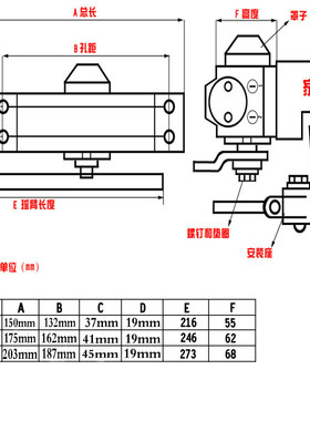 凯迪诗 缓冲闭门器家用液压180度定位自动关门器门弹簧中号热卖