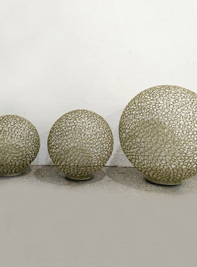 金属铁艺镂空球样板房间售楼处庭院酒店J大堂艺术品抽象艺术雕塑