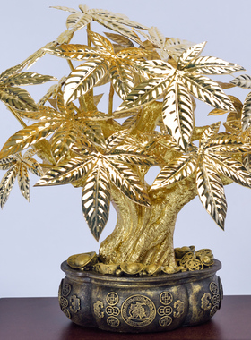 发财树摆b件公司开店开业礼物办公室招财客厅装饰朋友乔迁新居礼